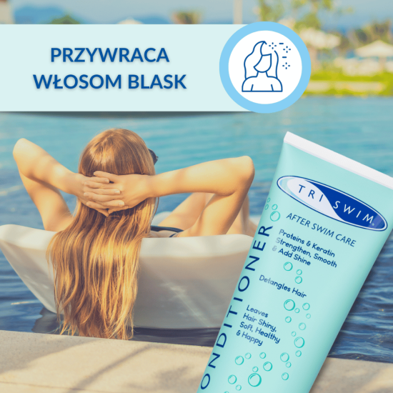 TRISWIM Odżywka do włosów dla pływaków 250ml Liczi i Mango