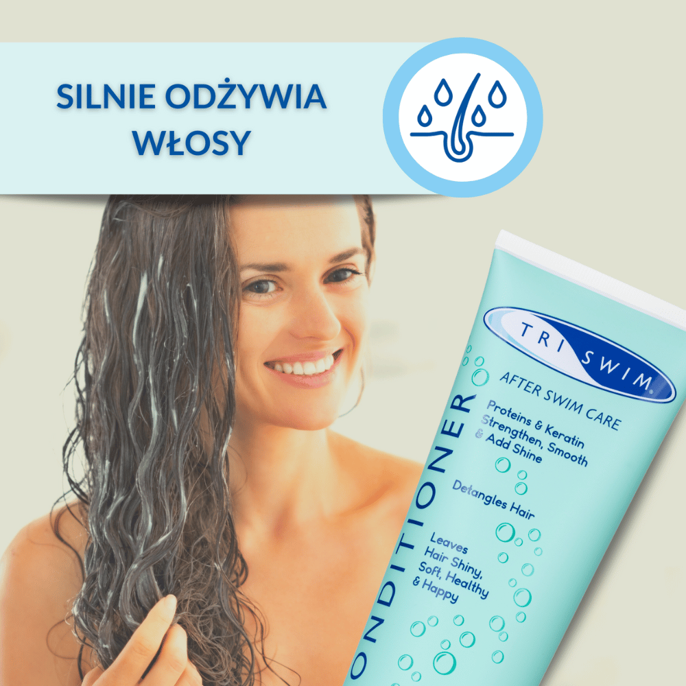 TRISWIM Odżywka do włosów dla pływaków 250ml Liczi i Mango