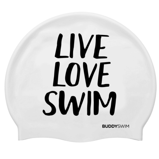 BuddySwim Czepek silikonowy LLS Biały