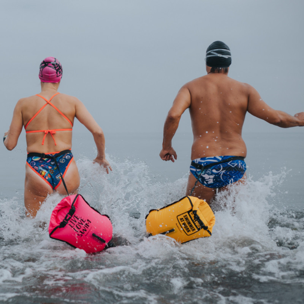 BuddySwim Bojka pływacka asekuracyjna 20l Yellow