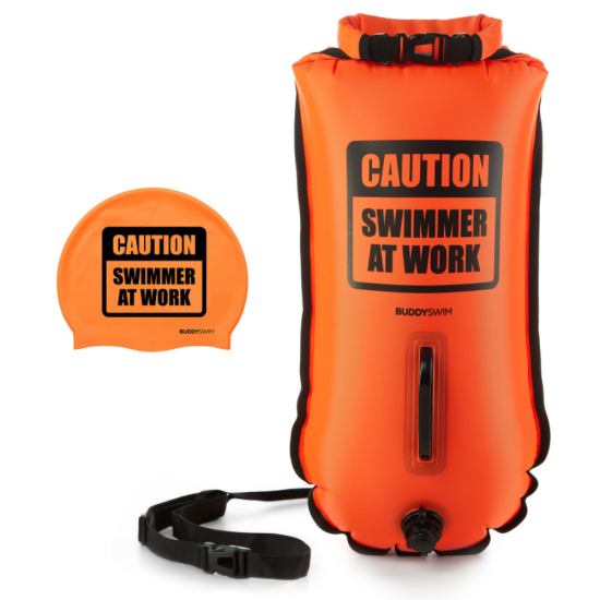 BuddySwim Bojka pływacka asekuracyjna 28l Orange