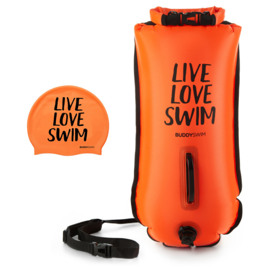 BuddySwim Bojka pływacka asekuracyjna 28l Orange