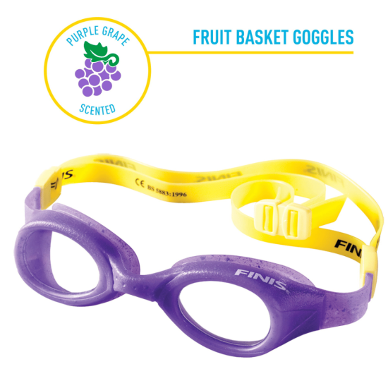 FINIS Okulary do pływania dla dzieci Fruit Basket Grape (3-8 LAT)