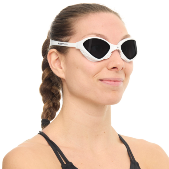 BuddySwim Okulary Do Pływania Open Water Ozean White/Smoke