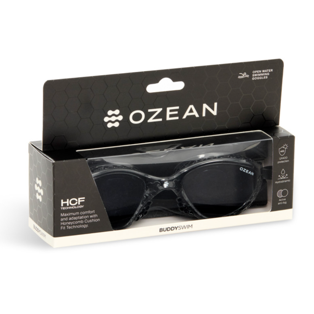 BuddySwim Okulary Do Pływania Open Water Ozean Black/Smoke