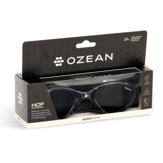 BuddySwim Okulary Do Pływania Open Water Ozean Black/Smoke