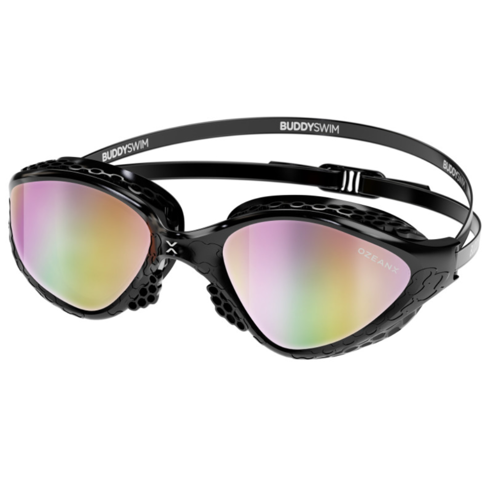 BuddySwim Okulary Do Pływania Open Water OzeanX Black/Iridium Mirror BuddySwim Okulary Do Pływania Open Water OzeanX Black/Iridium Mirror