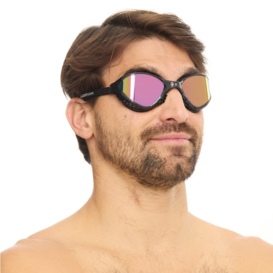 BuddySwim Okulary Do Pływania Open Water OzeanX Black/Iridium Mirror