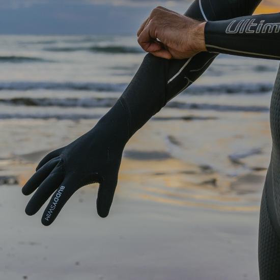 BuddySwim Rękawiczki Neoprenowe Do Pływania Open Water Różowe