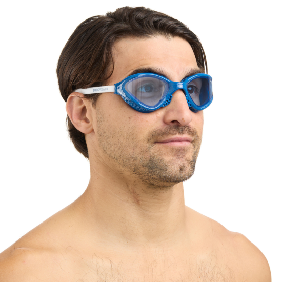 BuddySwim Okulary Do Pływania Open Water OzeanX Navy-White/Light Blue
