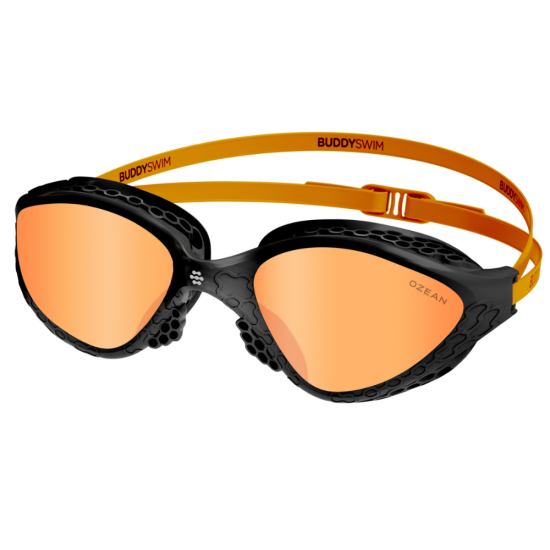 BuddySwim Okulary Do Pływania Open Water Ozean Black-Orange/Orange