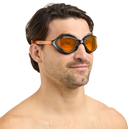 BuddySwim Okulary Do Pływania Open Water Ozean Black-Orange/Orange