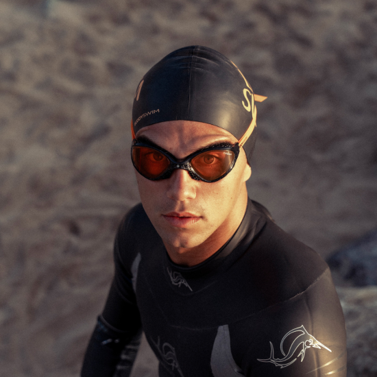 BuddySwim Okulary Do Pływania Open Water Ozean Black-Orange/Orange