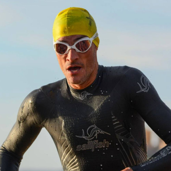 BuddySwim Okulary Do Pływania Open Water OzeanX Red-White/Orange Mirror