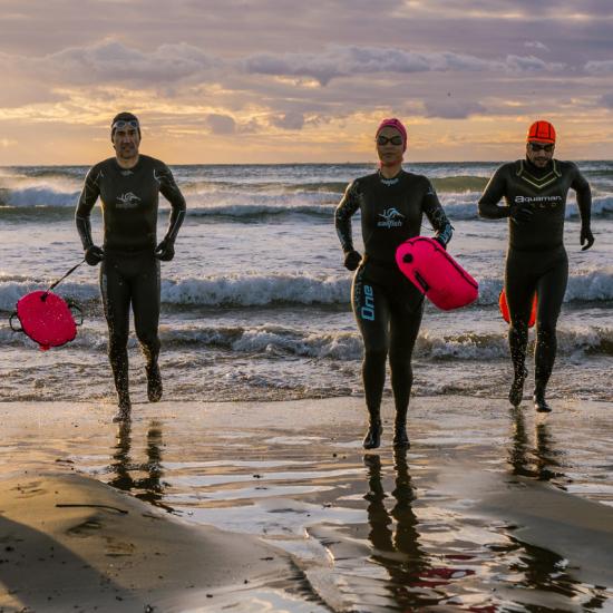 BuddySwim Skarpety Neoprenowe Do Pływania Open Water Pomarańczowe