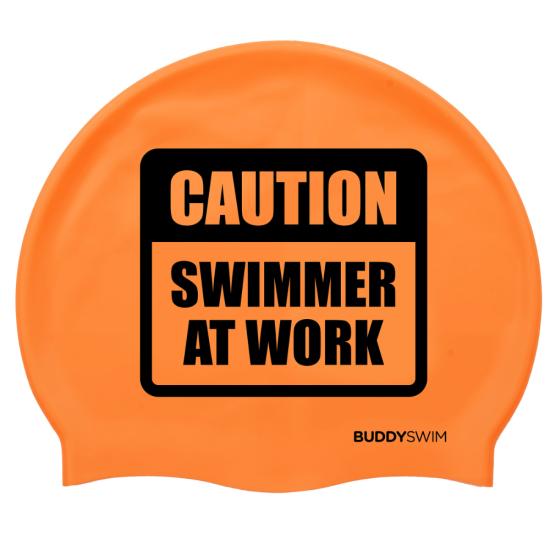 BuddySwim Czepek silikonowy CSW Pomarańczowy