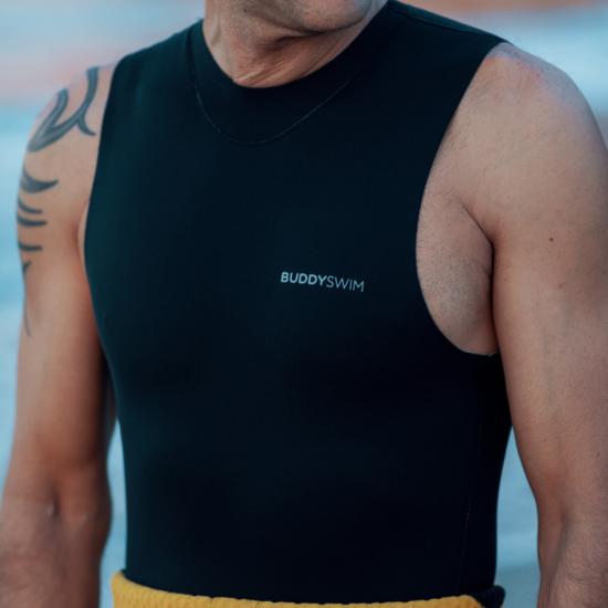 BuddySwim Bezrękawnik Neoprenowy Do Pływania Open Water Czarny