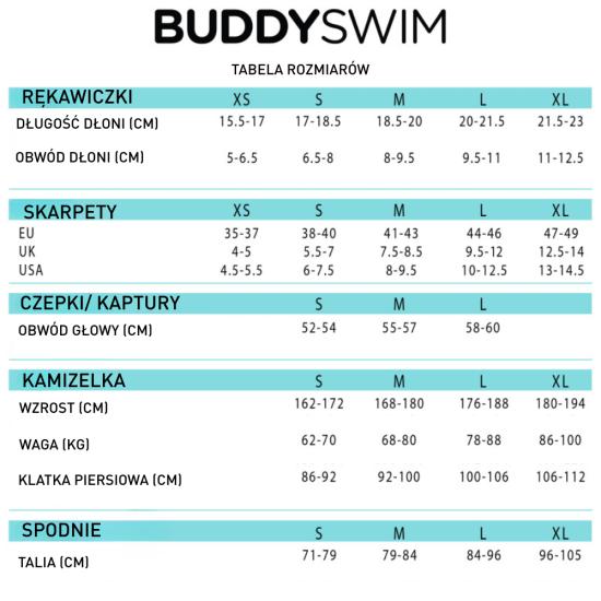 BuddySwim Czepek Neoprenowy Do Pływania Open Water Czarny