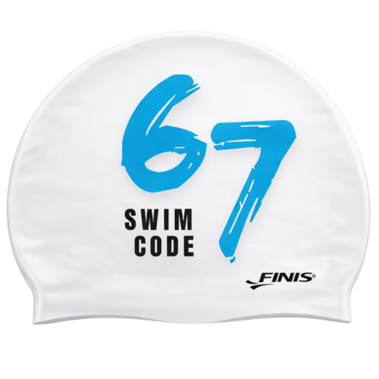 FINIS Czepek Silikonowy Swim Code 67 White