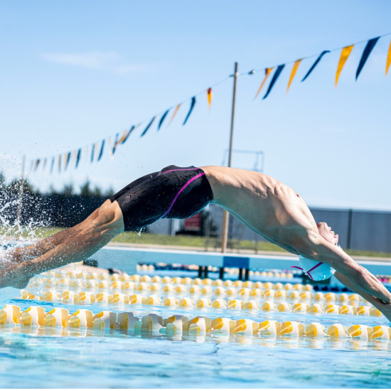 FINIS Męski Strój Startowy R3 Ascent Openback Black/Pink