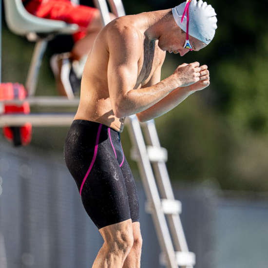 FINIS Męski Strój Startowy R3 Ascent Openback Black/Pink