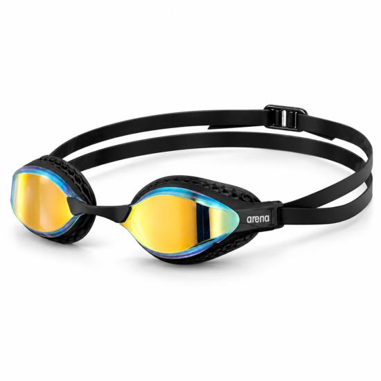 Okulary do pływania Arena Air Speed Mirror Yellow Copper–Black: