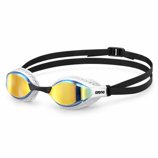 Okulary do pływania Arena Air Speed Mirror Yellow Copper–White