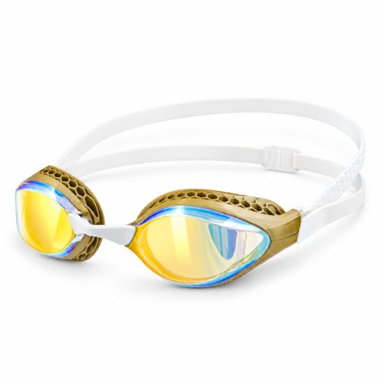 Okulary do pływania Arena Air Speed Mirror Yellow Copper–Gold