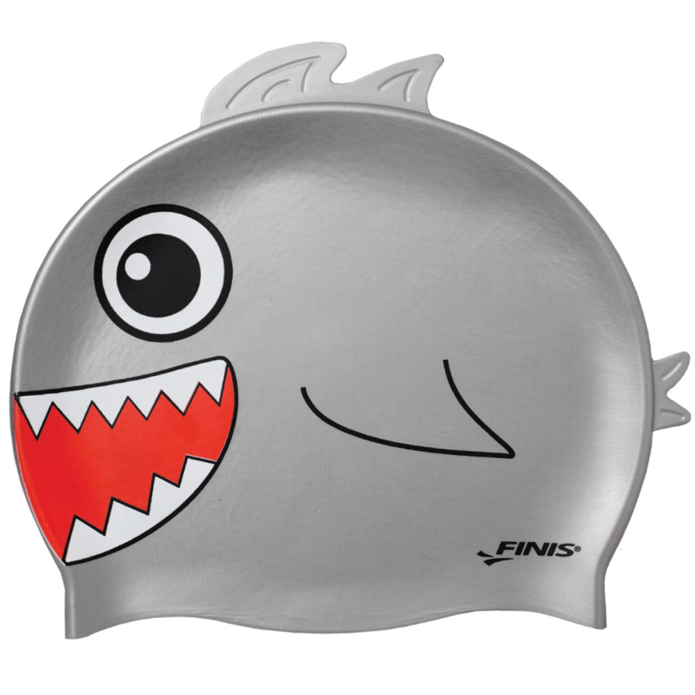 Czepek dla dzieci Animal Heads Shark Gray