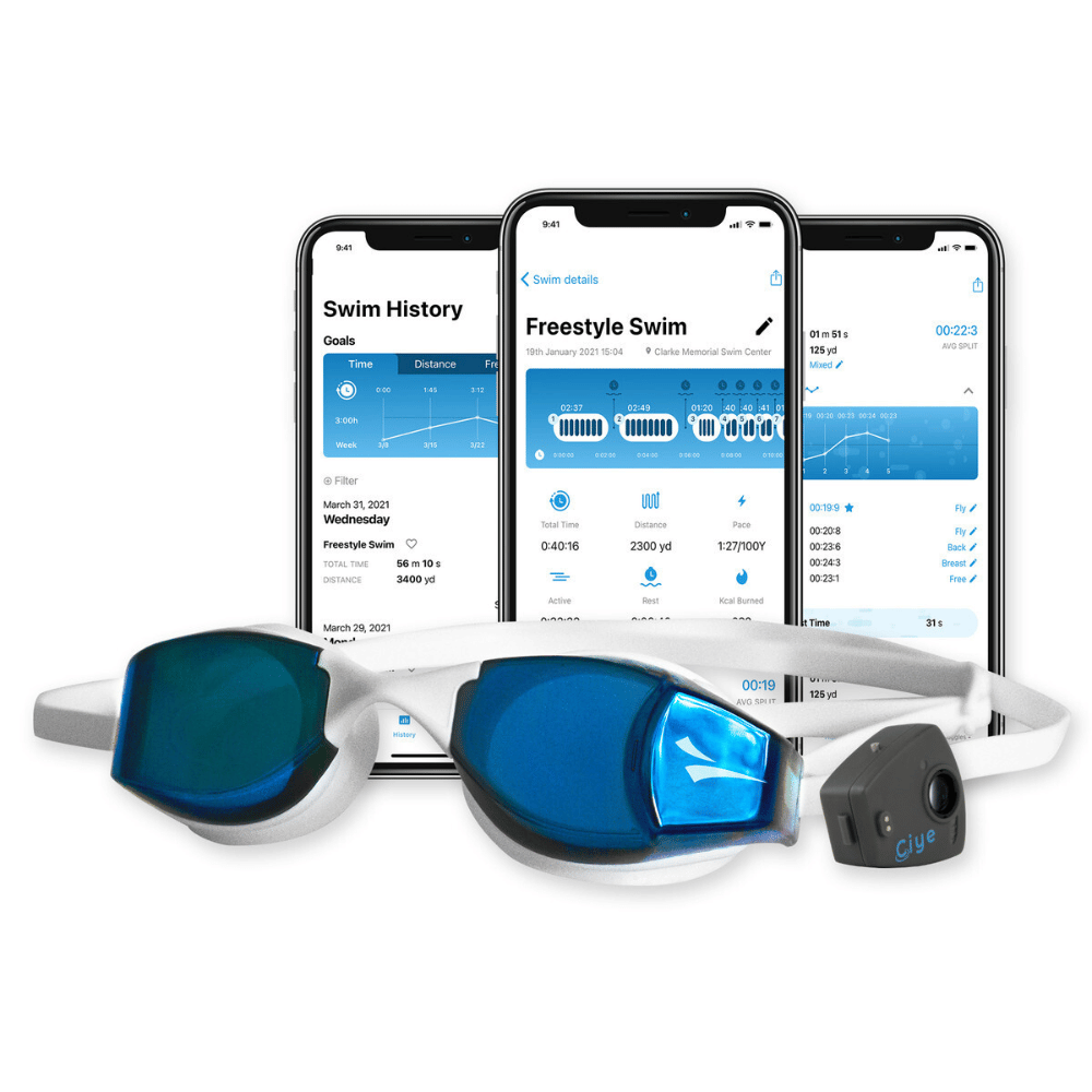 FINIS Okulary do pływania Smart Goggles Blue Mirror